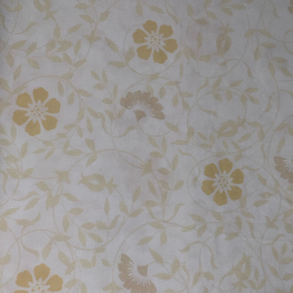 Cottage floral duvet cover white yellow flowers
